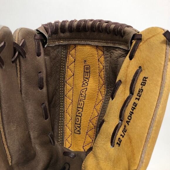 Wilson A440 Fastpitch Glove Leather 12 1/2” A0442 125-BR Monsta Web - Picture 4 of 11